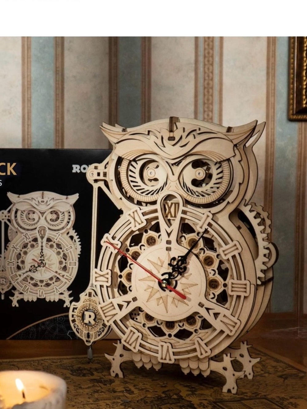 3D Puzzle Clock DIY Model Kit Unique Gift